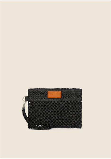 pochette logo nero ME FUI | A077BKRAFIA-BLACK